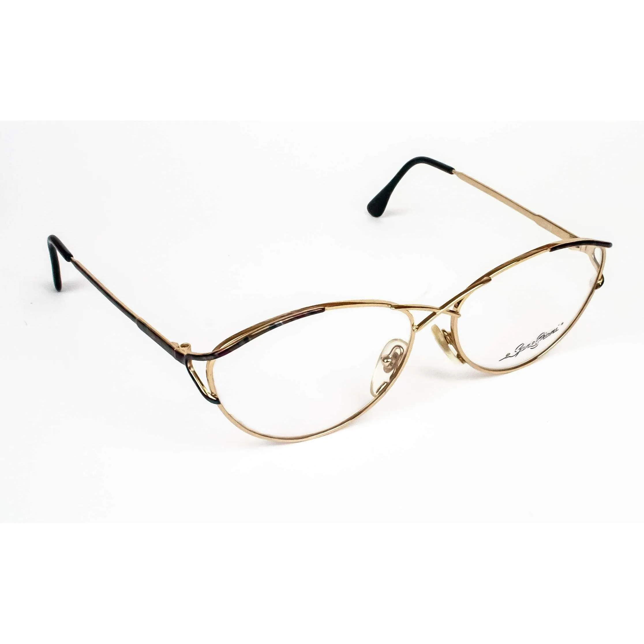 Paloma Picasso Vintage Model 8541 Gold Oval Glasses