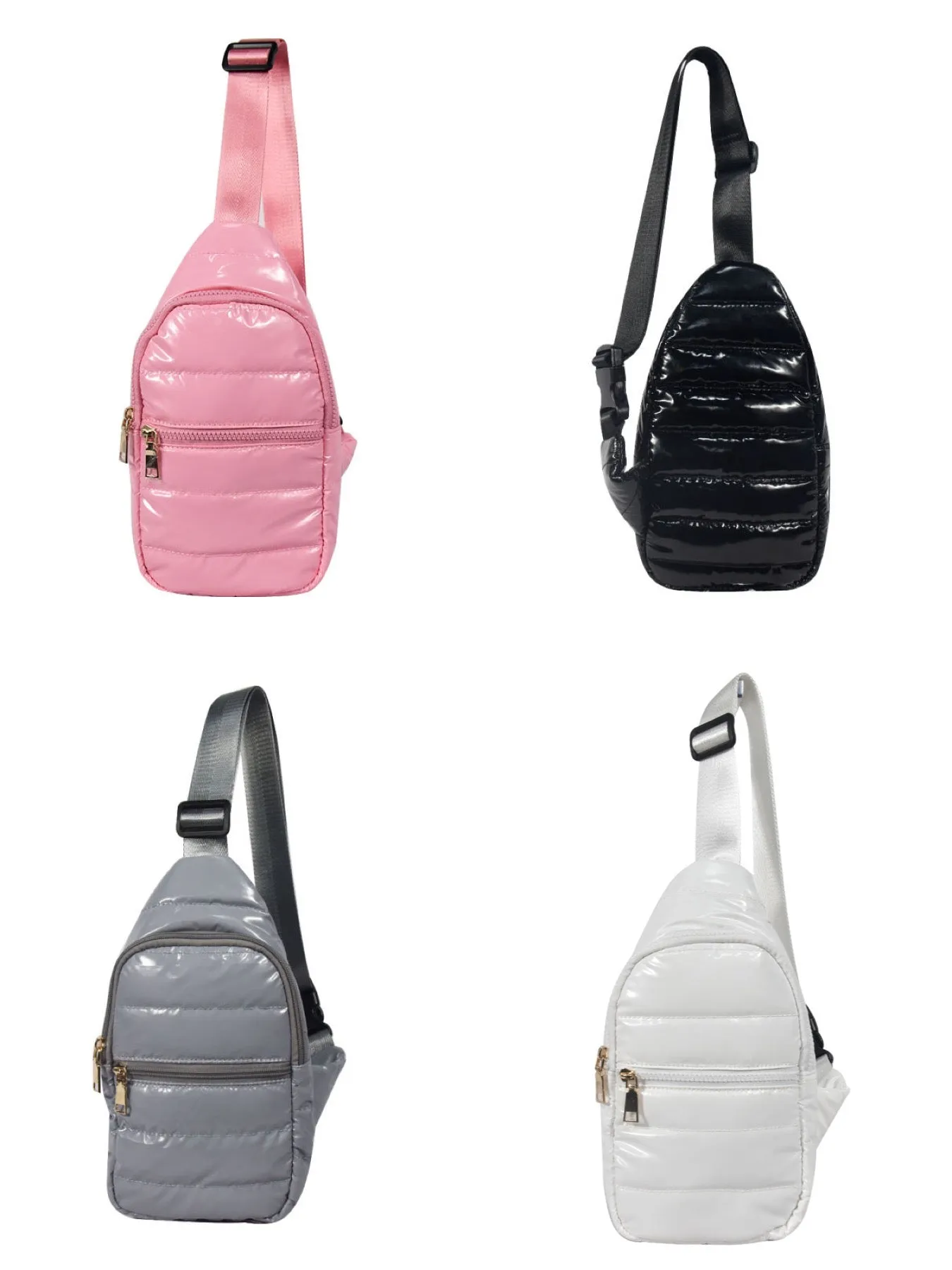 Puffer Sling Crossbody Bag - Assorted Colors