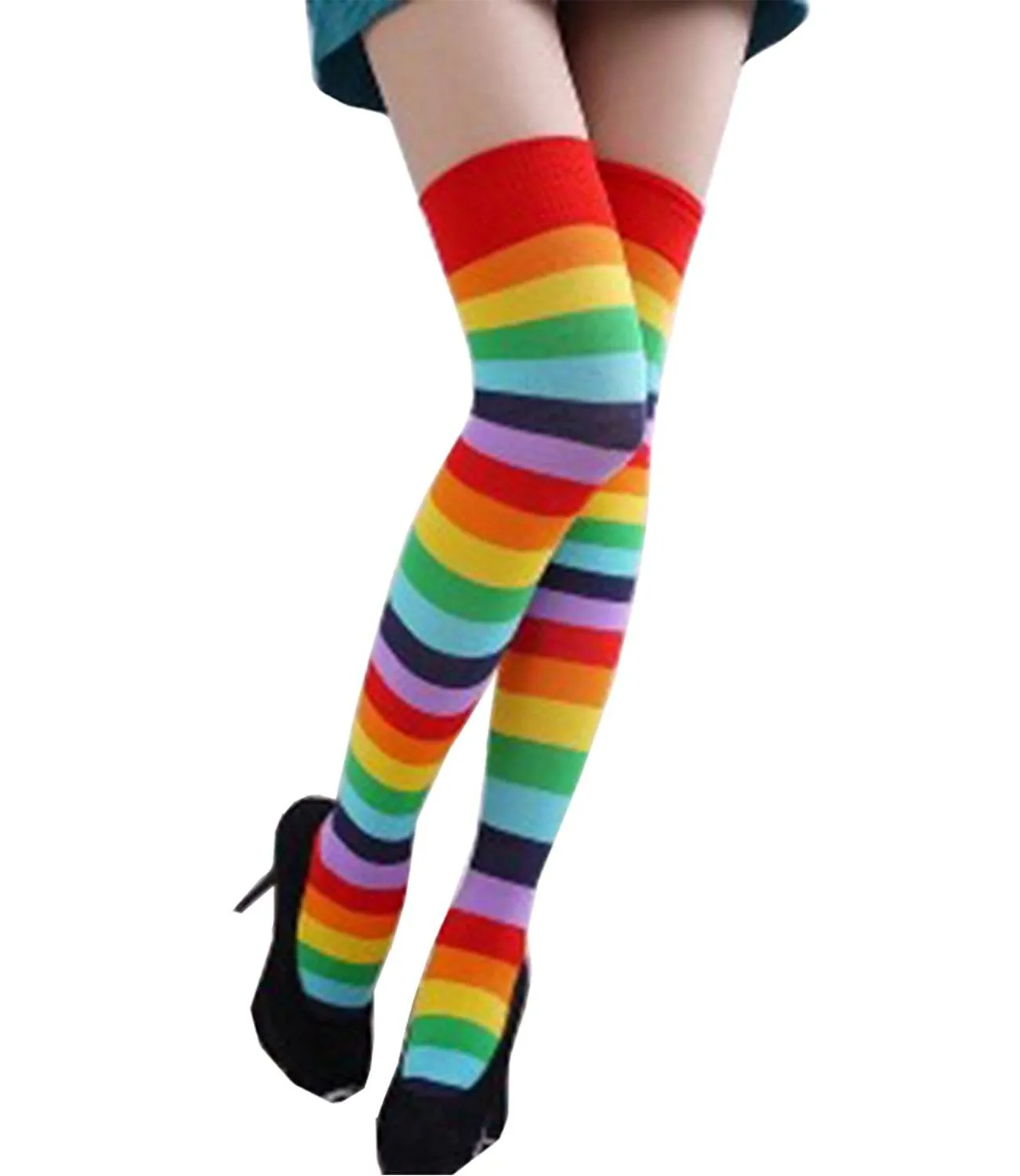 Rainbow Knee High Socks