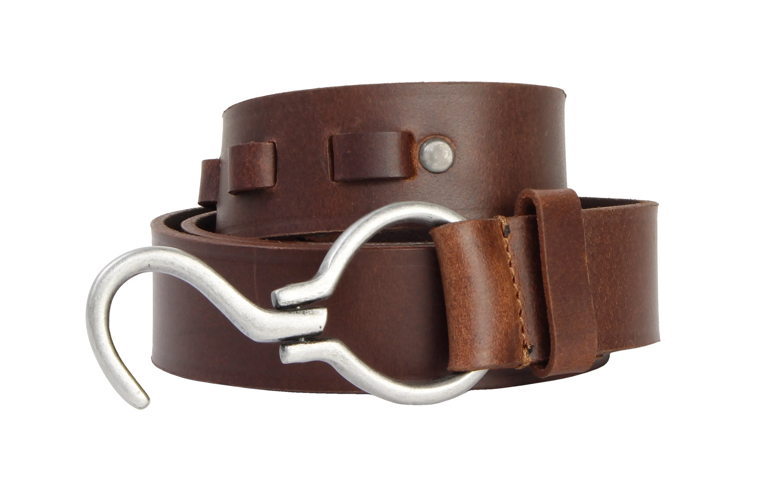 RL S Buckle Leather Mens Belt