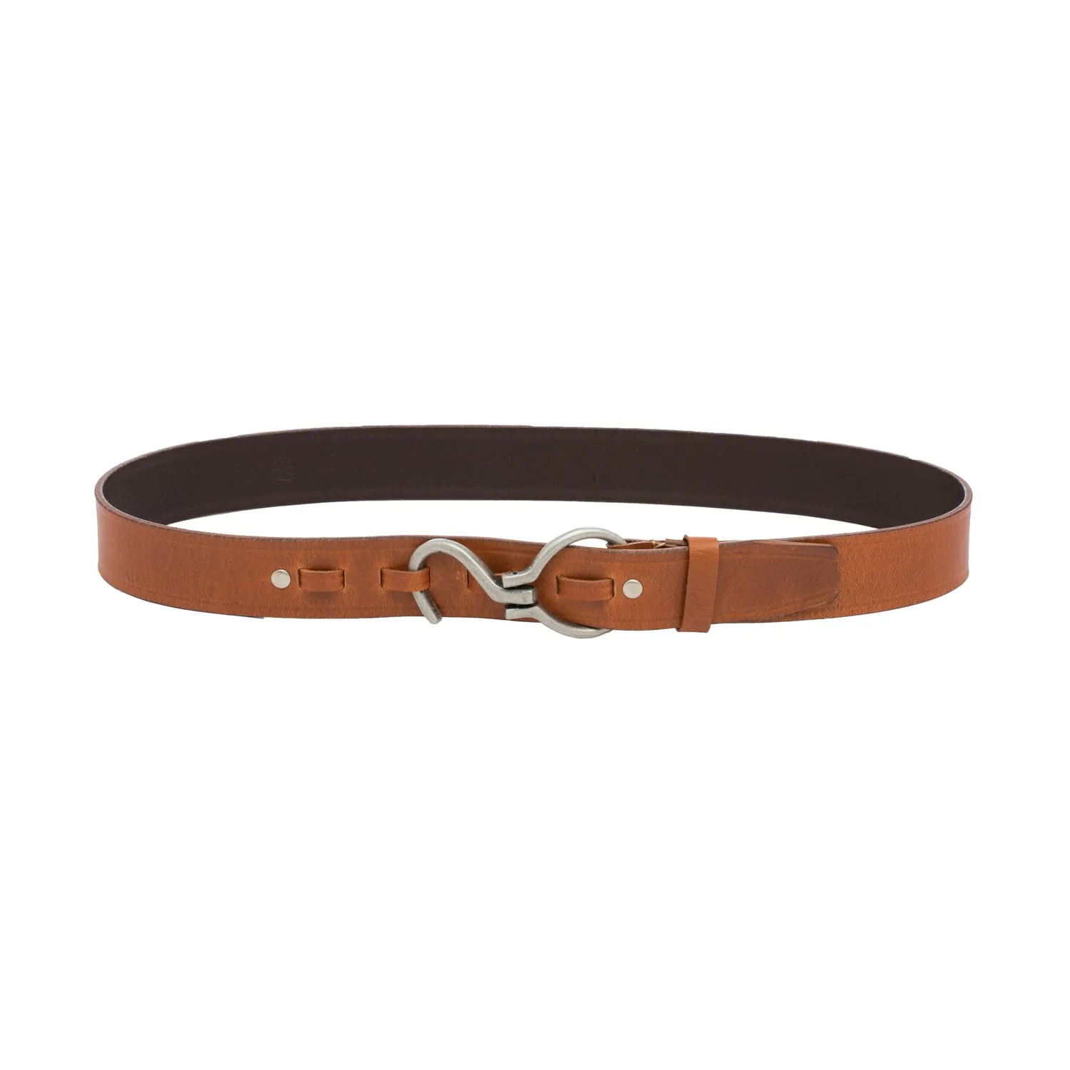 RL S Buckle Leather Mens Belt