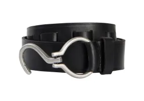 RL S Buckle Leather Mens Belt