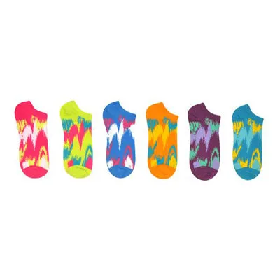 Sock House Co. Tie Dye Socks 6 Pair Pack Lowcut Socks