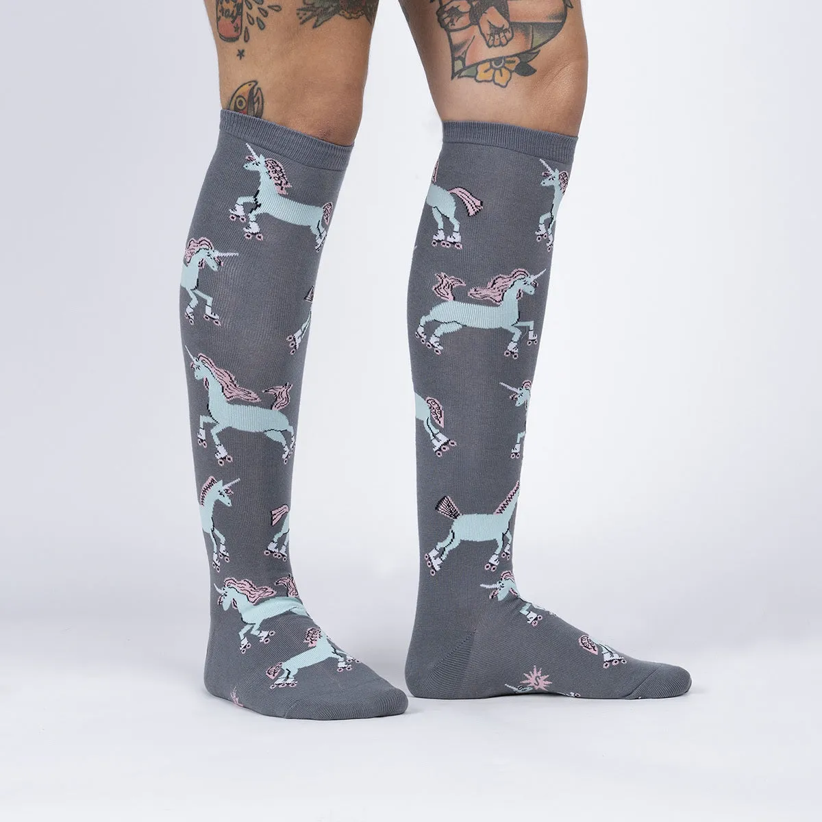 Sock it to Me Rolling with my Ponies Knee High Socks