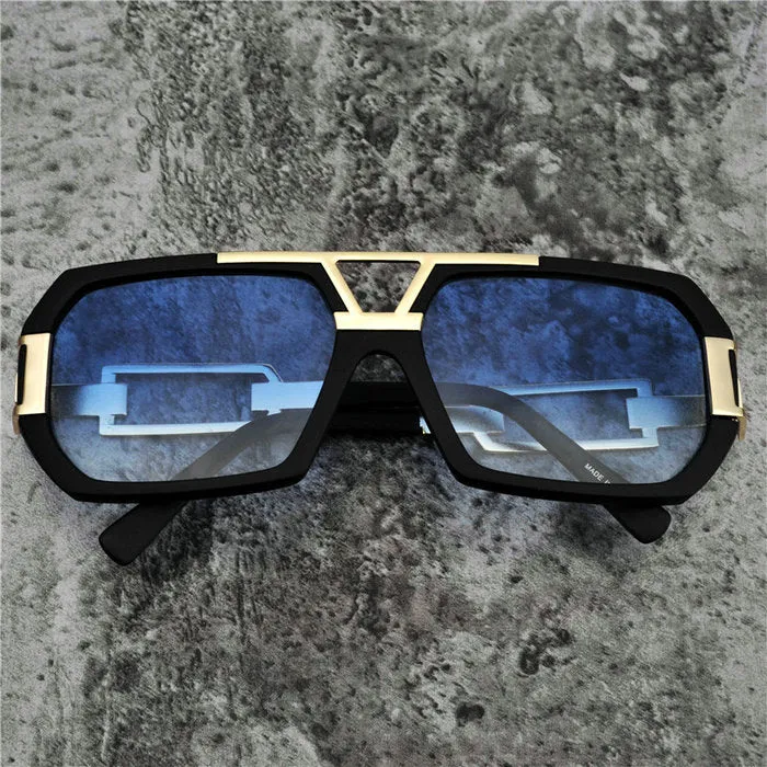 Square Pilot Large Frame Sunglasses