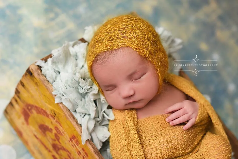 Stretch Knit Maternity or Baby Wrap in Goldenrod