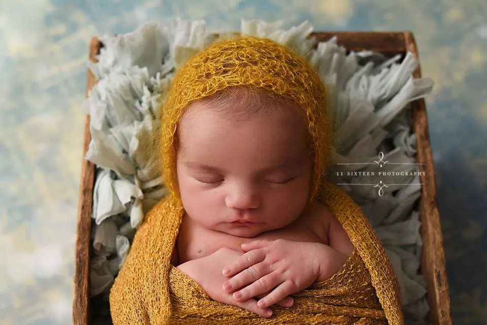 Stretch Knit Maternity or Baby Wrap in Goldenrod