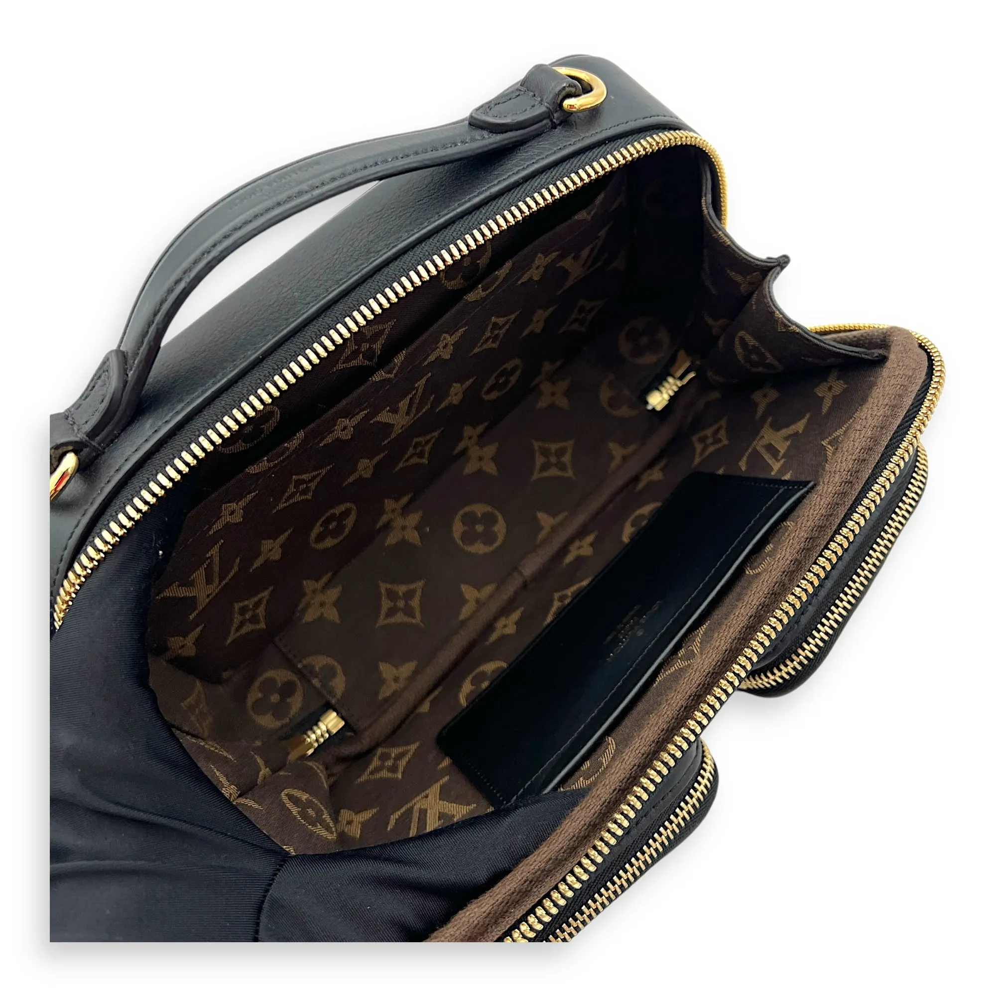 Utility Crossbody Bag Black in Monogram Empreinte Leather, Gold hardware