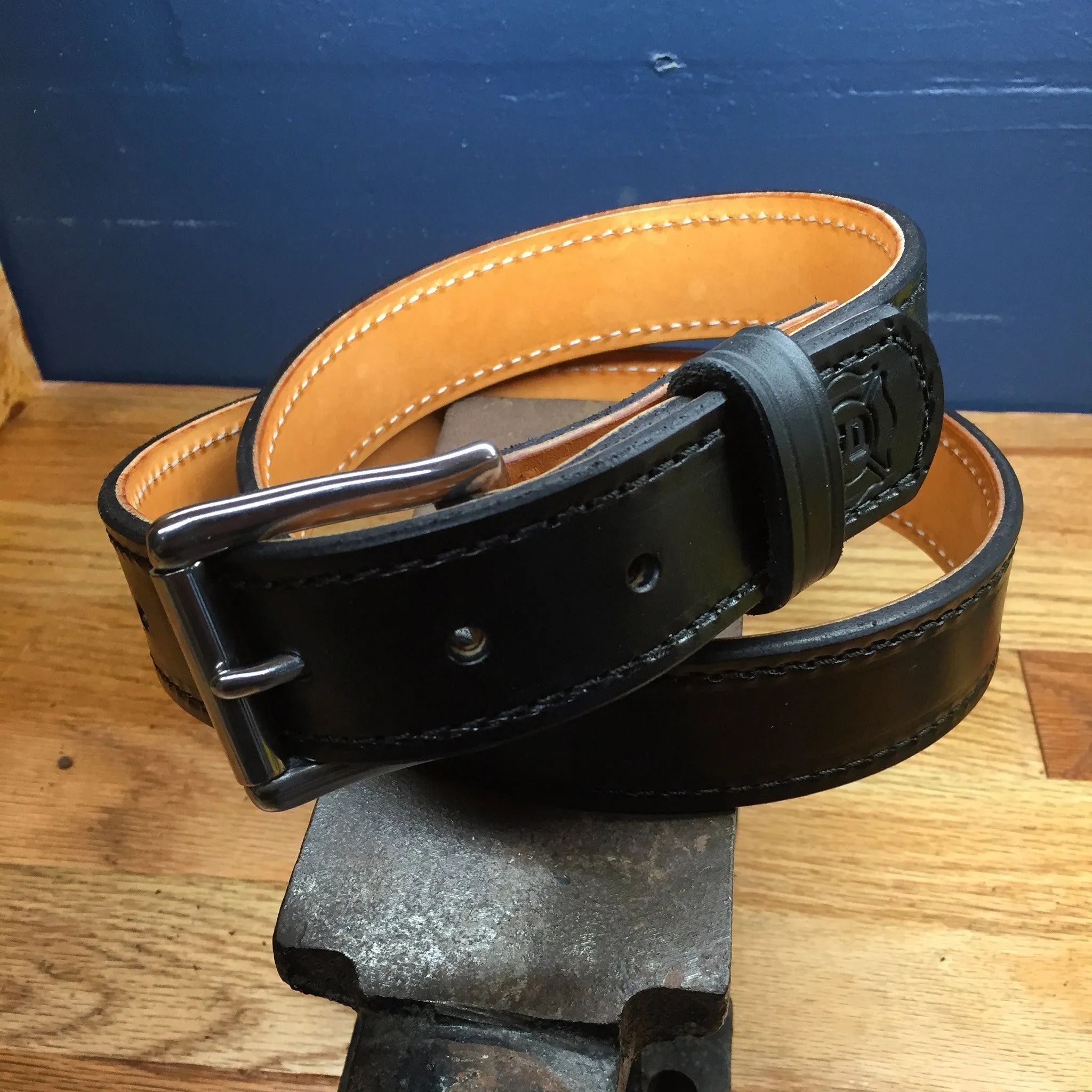 Veg-Tanned Leather Lined On/Off Duty belt