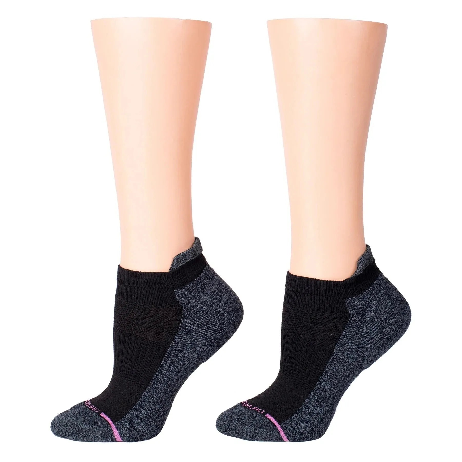 Women's Ankle Compression Socks in Solid Colors - Set of 2 Pairs for Ultimate Comfort