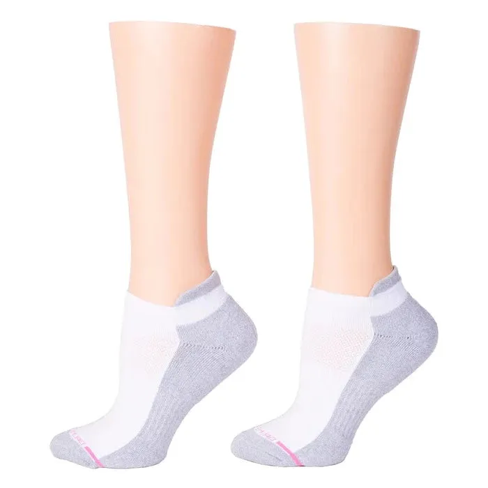 Women's Ankle Compression Socks in Solid Colors - Set of 2 Pairs for Ultimate Comfort