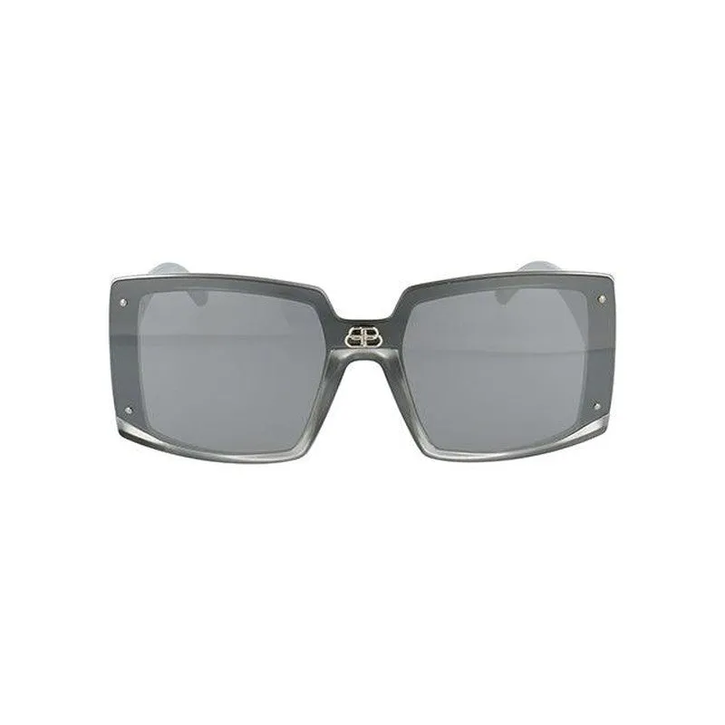 Women's Balenciaga Sunglasses Injection Ruthenium-Ruthenium-Silver